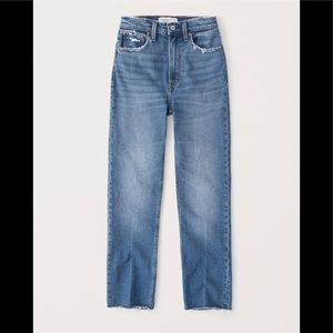 Abercrombie Ultra High Rise Ankle Straight Jeans